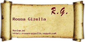 Rossa Gizella névjegykártya