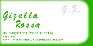 gizella rossa business card